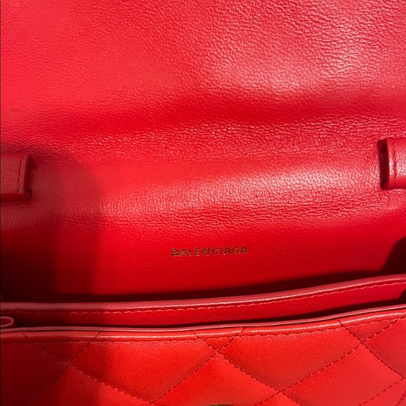 Balenciaga Red Leather XS Quilted Sharp Belt Bag - Picture 9 of 14